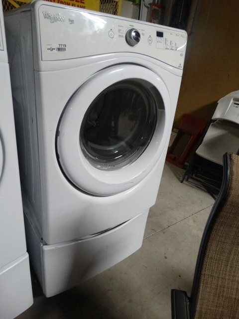 Whirlpool Duet Gas Front Load Dryer W Pedestal Base Drawer