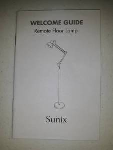lot 20463 image: Remote Floor Lamp