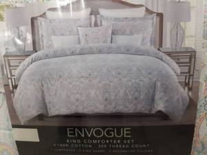 lot 20494 image: Envogue King Comforter Set 6pc