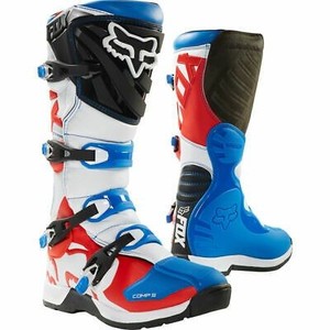 lot 22689 image: Fox Adult Comp 5 Boots, BlueRed, M10
