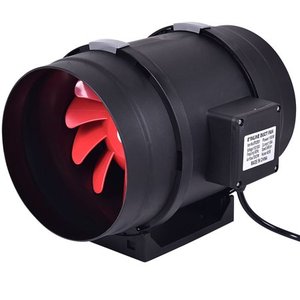 lot 22699 image: Goplus 8Inch Inline Duct Fan Ventilation Plastic Fan Fits 8 Air Ducts