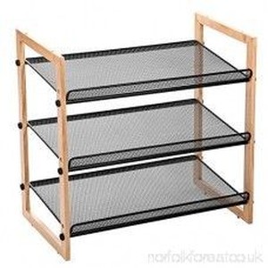 lot 22705 image: MaidMax 3 Tier Shoe Rack