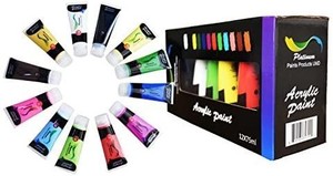 lot 22750 image: Platinum Jumbo Acrylic Paint Studio 12 Extra Large, 75 ml Tubes