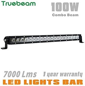 lot 22767 image: Truebeam 100W Slim Led Light Bar Combo Cree LED Off Road 21  Single Row Light Bar