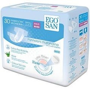lot 22777 image: (2) Egosan Maxi Incontinence Adult Diaper Brief Maximum Absorbency And Adjustable, New