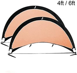 lot 22789 image: Juegoal Pop Up Soccer Goals, Set of 2, Sizes 4 to 6