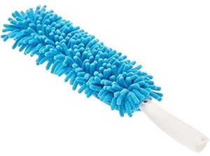 lot 22820 image: Chenille Duster w Double-Sided, Removable, Washable Pads - 5 Pad Pack