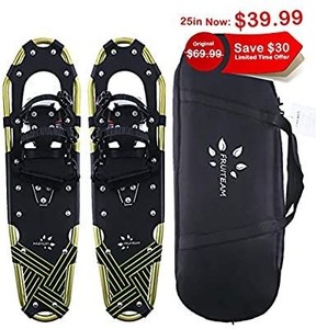 lot 22840 image: Fruiteam Adult All Terrian Snowshoes  Adjustable Ratchet Bindings