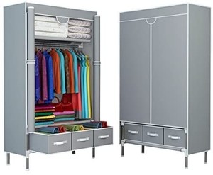 lot 22849 image: Assica Portable Single Clothing Closet Rolling Door Home Use, Black