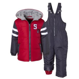 lot 22875 image: Colorblock Snowsuit with Patches (Little Boys), Size 5