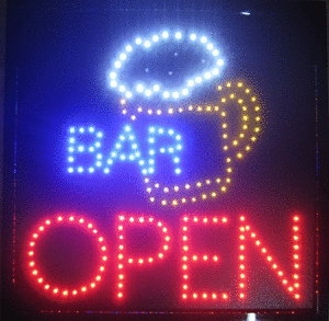 lot 22891 image: Bar with Beer Mug and  OPEN  Sign