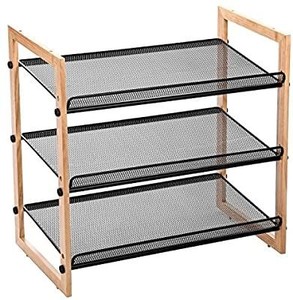 lot 22902 image: MaidMax 3-Tier Slanted Shoe Rack