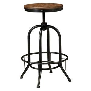 lot 23525 image: Pinnadel Swivel 30  Barstool MetalLight Brown (Set of 2) - Signature Design by Ashley