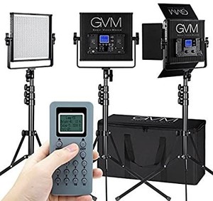 lot 23532 image: gvm LED 520�cri97�PLUS tlci 97�PLUS 18500�LUX  BI-COLOR 3200����5600�K Studio interview