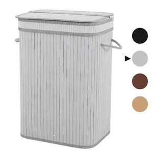 lot 23564 image: Bamboo Laundry Hamper