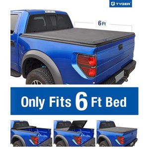 lot 3963 image: Tyger Auto TRI-FOLD Truck Bed Tonneau Cover 2004-2012 Chevy ColoradoGMC Canyon 2006-2008 Isuzu I280 Fleetside 6 Bed