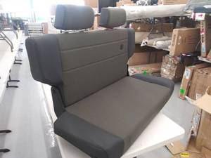 lot 8081 image: Fold and Tumble Black Denim Vinyl with Fabric Insert Rear Bench Seat