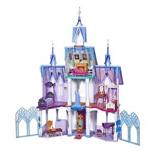 lot 8095 image: Disney Frozen 2 Ultimate Arendelle Castle Playset with Lights and Moving Balcony, 5 Ft. x 4 Ft.