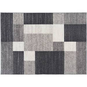 lot 8141 image: Modern Boxes Design Grey Nonslip Area Rug or Runner