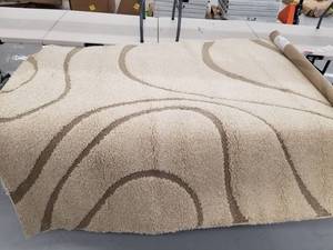 lot 8165 image: NuLoom Cream 5ft x 8ft Rug
