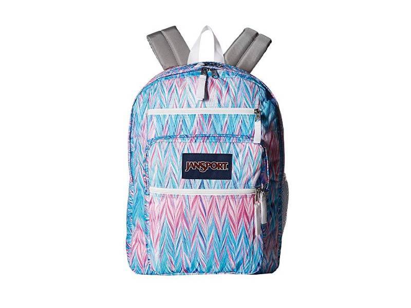 jansport big student backpack painted chevron