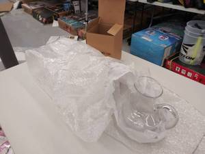 lot 1056 image: Heritage Home home essentials glass pitcher new wrapped in package