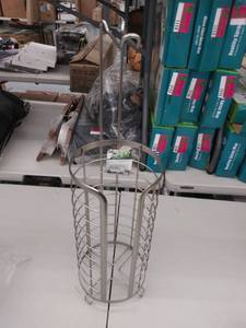 lot 1125 image: LOT OF TWO cerbioa silver wire rack arrangement for home and garden