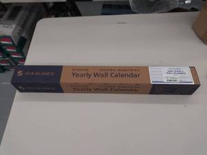 lot 1142 image: At a glance 12 month yearly wall calendar wall planner 24 x 36 in