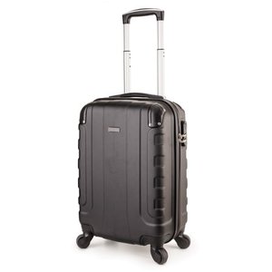 lot 1150 image: TravelCross Chicago Carry On Lightweight Hardshell Spinner Luggage - Black