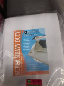 lot 1194 image: Heavy Duty Tarps Waterproof 12mil - Reversible White Brown Vinyl Tarp - 18x24 Uv