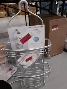 lot 1224 image: Vanderbilt Home Rust-proof Aluminum Shower Caddy In Matte Silver - Reade,