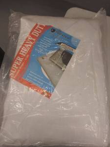 lot 2641 image: Hydratarp 16 Ft. X 20 Ft. Heavy Duty Waterproof Tarp - 12mil Thick - White  Bro