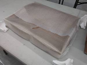 lot 2647 image: Wooden tray Brown
