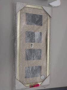 lot 2712 image: Picture Frame 4 picture gold frame 11 in x 25.5 in