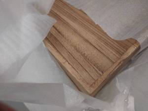 lot 2721 image: wooden tray brown