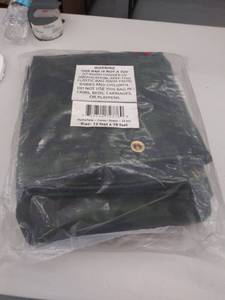 lot 2741 image: Heavy Duty Waterproof Camo Tarp - Reversible Camouflage  Green Vinyl Tarp With