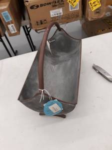 lot 2836 image: The Farmers Market Galvanized Long Planter, Trough Shaped, Zinc, Rustic Basket