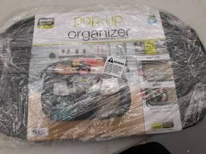 lot 2848 image: Smart Design Pop Up Organizer Gray Secure Multi Items Multi Pockets
