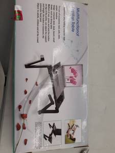 lot 2869 image: laptop stand with fan PC computer adjustable lap desk portable book desk breakfast bed tray multi-function USB cooling fan 16.5