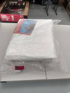 lot 2929 image: Heavy Duty Clear Greenhouse Tarp - 20ft X 30ft - Premium Quality 10 Mil With 3x3