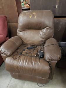 lot 108 image: Faux Leather Power Chair