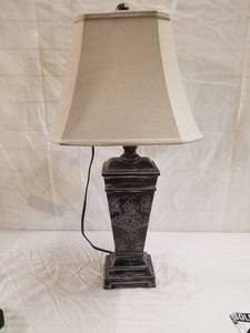 lot 1022 image: Lot of 2 Rustic Finished Table Lamps