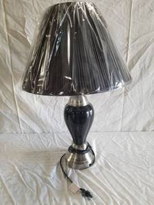 lot 1029 image: Lot of 2 New Ashley Signature Modern Black Table Lamps with Original Wrapping