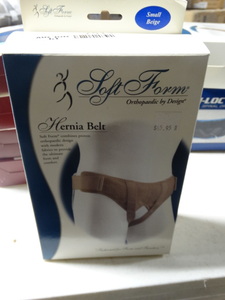 lot 7912 image: Soft form Hernia Belt- New in Box- Size-S