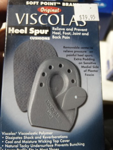 lot 7919 image: Soft Point Viscolas heel spur cushions- New in box- Size-M