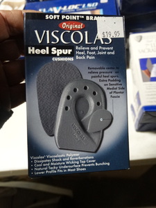 lot 7918 image: Soft Point Viscolas heel spur cushions- New in box- Size-S