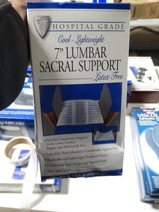 lot 7925 image: Hospital grade 7 lumbar sacral support- New in box- Size-L