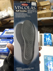 lot 7930 image: Soft Point Viscolas full insoles- New in box- Size-XL