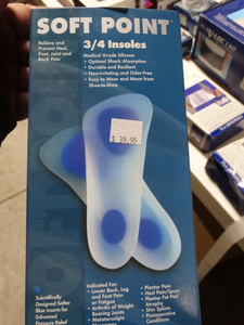 lot 7932 image: Soft Point Viscolas 34 insoles- New in box- Size-L