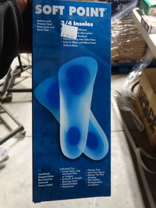 lot 7933 image: Soft Point Viscolas 34 insoles- New in box- Size-XL
